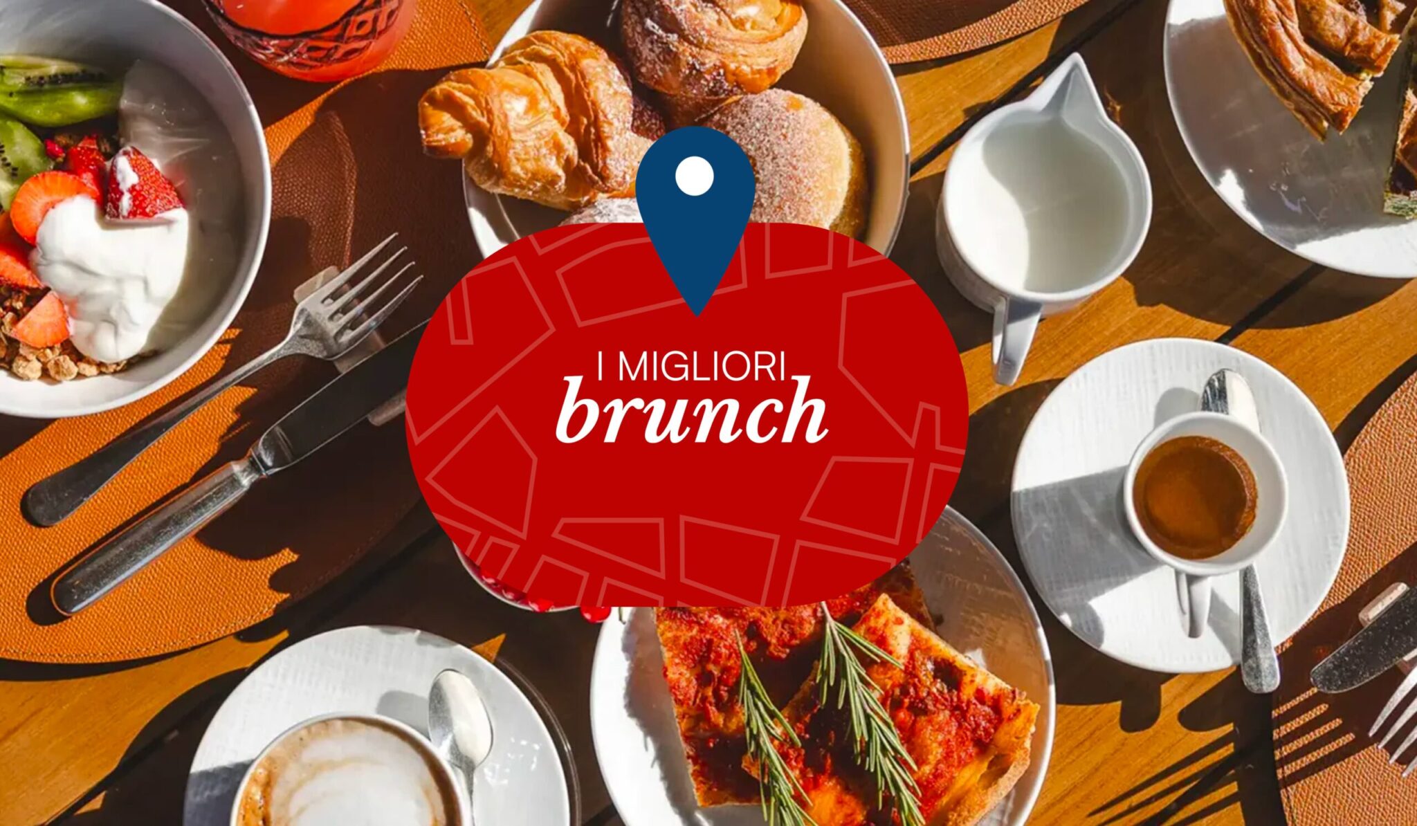 Mappa interattiva dei migliori locali dove fare brunch in Italia.